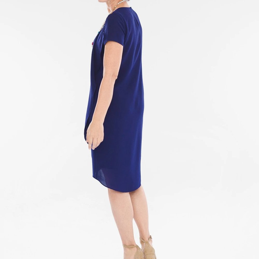 RUFFLE-DETAIL DRESS